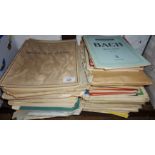 Large collection of sheet music