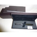 Rare Dunhill AD2000 carbon fibre fountain pen in excellent condition with original packaging