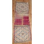 Middle Eastern carpet saddle bag
