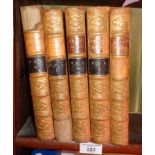 1828 5 volume (complete set) of "Samuel Pepys Memoirs"