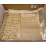 Assorted early 20th c. letters and notes from various journalists, authors, politicians etc.