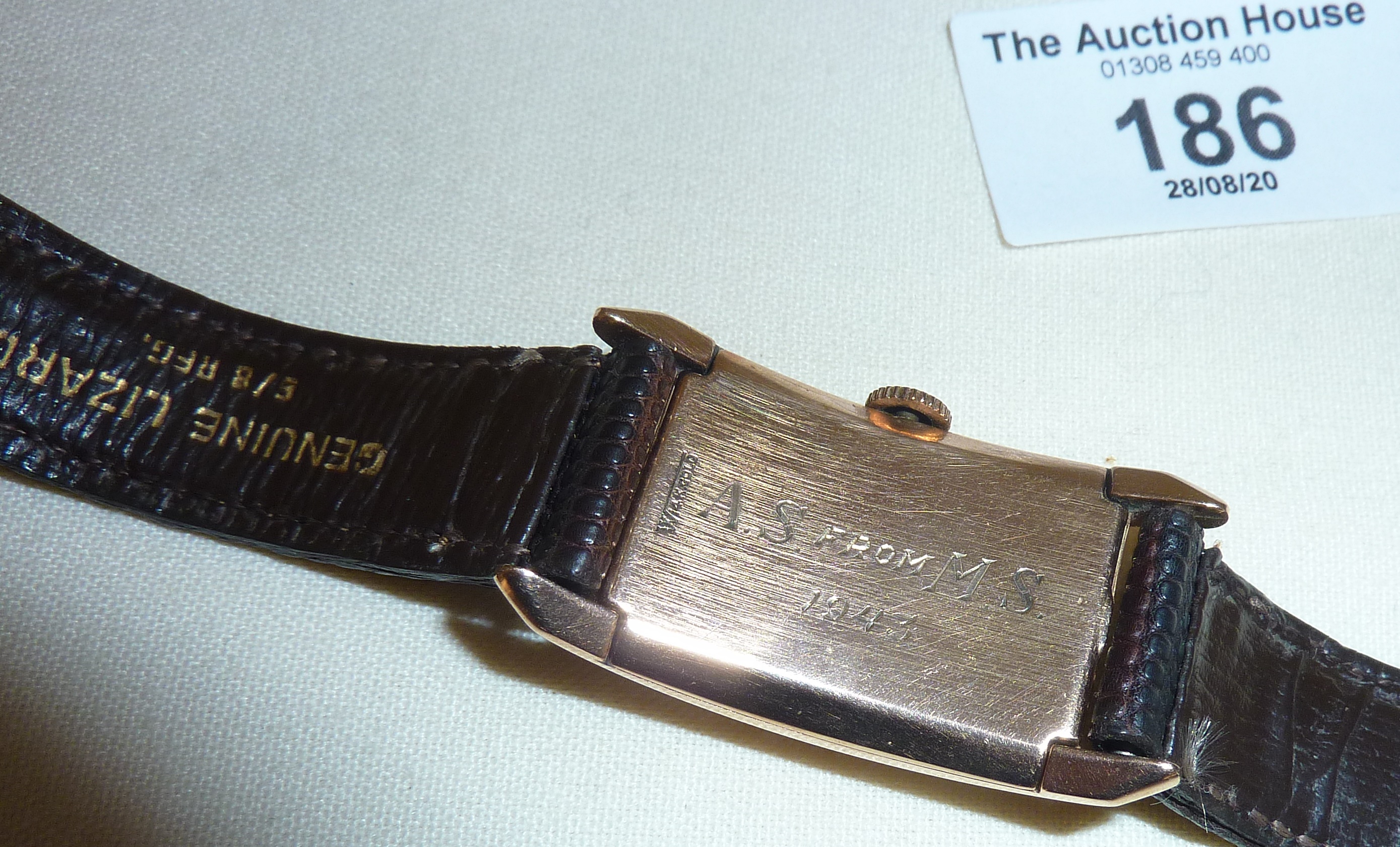 Gruen Curvex Precision Art Deco 14ct rose gold wrist watch (serial no. G434352 440 448) - working - Image 3 of 3