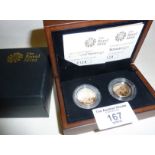 Royal Mint 2008 gold proof sovereign and half sovereign boxed set with COA