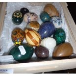 Collection of marble and other eggs