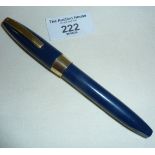 Dark blue Sheaffer PFM III Snorkel pen (made in Australia) c.1960s