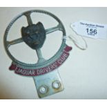 Jaguar Driver's Club enamel car grille badge