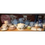 Large quantity of assorted china, inc. tea set, Maling dish, Kathie Winkle teapot, invalid cups,