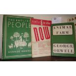 Animal Farm George Orwell 1952 reprint in dust jacket, "The English People" George Orwell 1957 and a