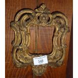 Small Italian giltwood picture frame for miniature painting