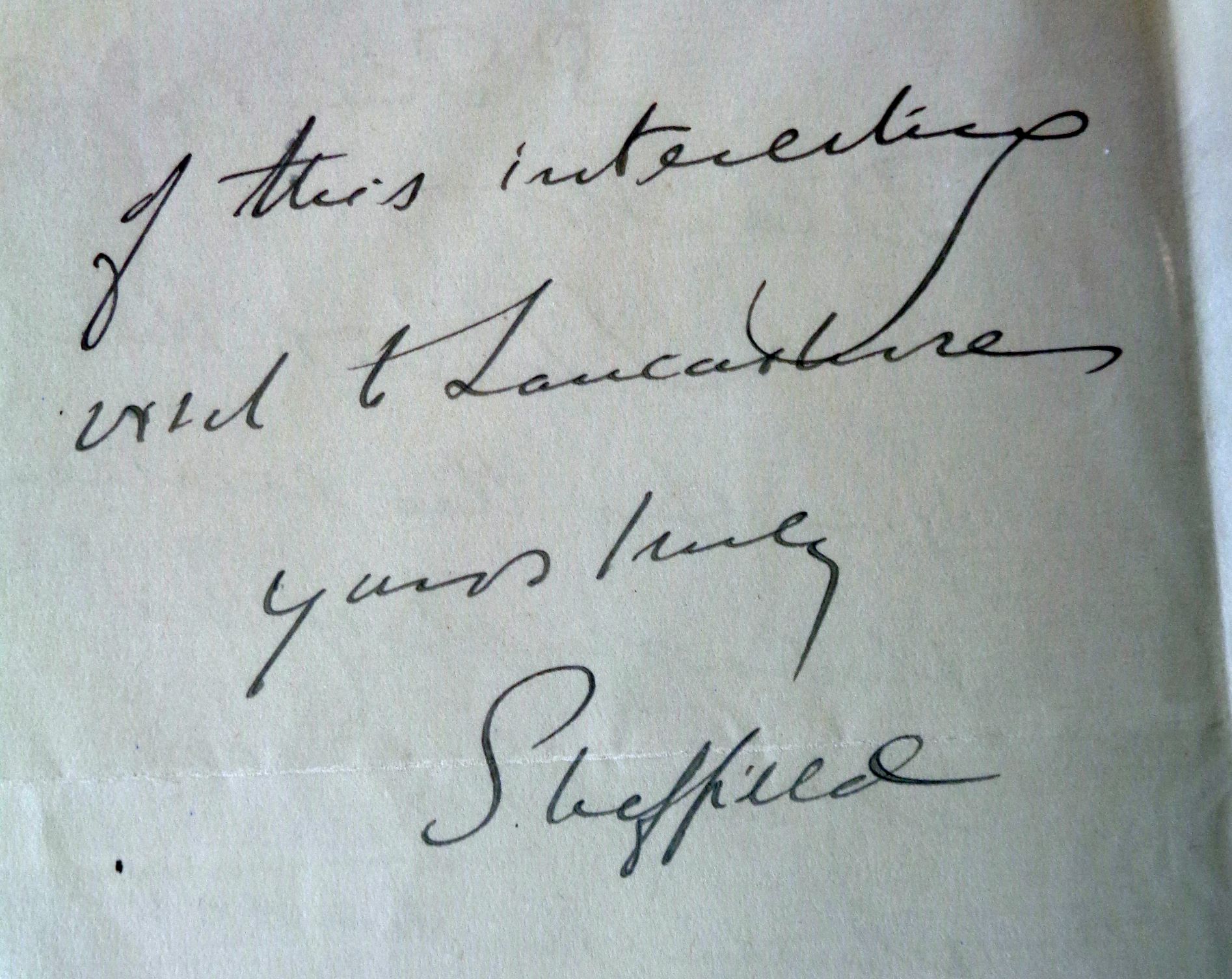 Assorted early 20th c. letters and notes from various journalists, authors, politicians etc. - Image 8 of 18