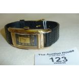 Gruen Art Deco Curvex gold cased (steel back) wrist watch (working)