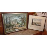 After Myles Birket Foster (1825-1899) engraving of "The Happy Homes of England - Christmas