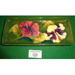 Moorcroft Hibiscus pen tray