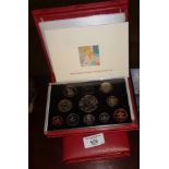 Two Royal Mint UK Deluxe proof coin sets for 1997 and 1998