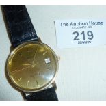 Vintage Omega quartz Gent's dress watch, 9ct gold case