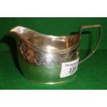 Georgian silver cream jug hallmarked London 1829, approx 3oz