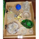 Small quantity of assorted glass, inc. paperweights