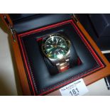 Jaguar Sapphire, professional Diver gent's wrist watch, mint in box