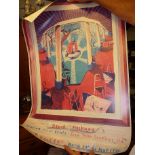 Three vintage posters, 1980's David Hockney exhibition, Knossos, Crete and another