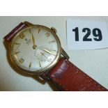 9ct gold Tudor Royal Rolex wrist watch (second hand detached)