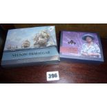 Two Royal Mint cased coin sets - 200th Anniversary Nelson Trafalgar 2005 silver proof two-coin