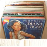 Box of vinyl LP's, c. 1980's