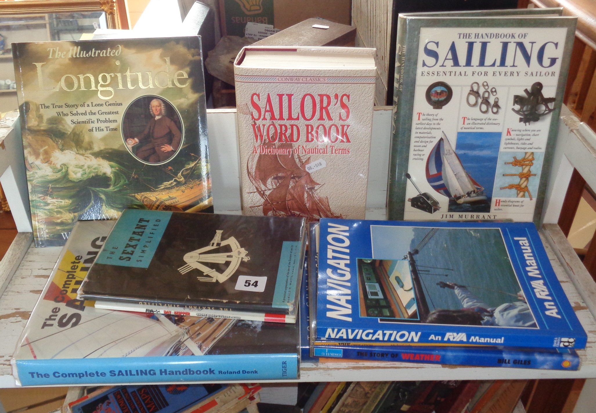 Quantity of books on sailing etc.