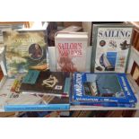Quantity of books on sailing etc.
