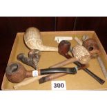 Collection of vintage smoker's pipes, makes inc. Peterson, Jacob and Lytewaite, together with a 19th