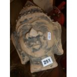 Early terracotta buddha head