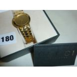 Vintage Gucci 18k gold plated Champagne ladies wrist watch, very good condition, in box