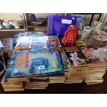 Large collection of Doctor Who story books (133), a speaking Dalek, and other books, etc.