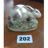 Early Staffordshire figure of a rabbit