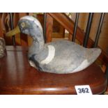 Folk Art painted wood decoy duck