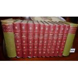 Collection of assorted Victorian books, (Tauchnitz Editions) in book rest