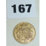 Scarce 1833 William IV gold sovereign
