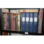 Shelf of Folio Society books