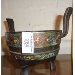 Chinese Cloisonné censer