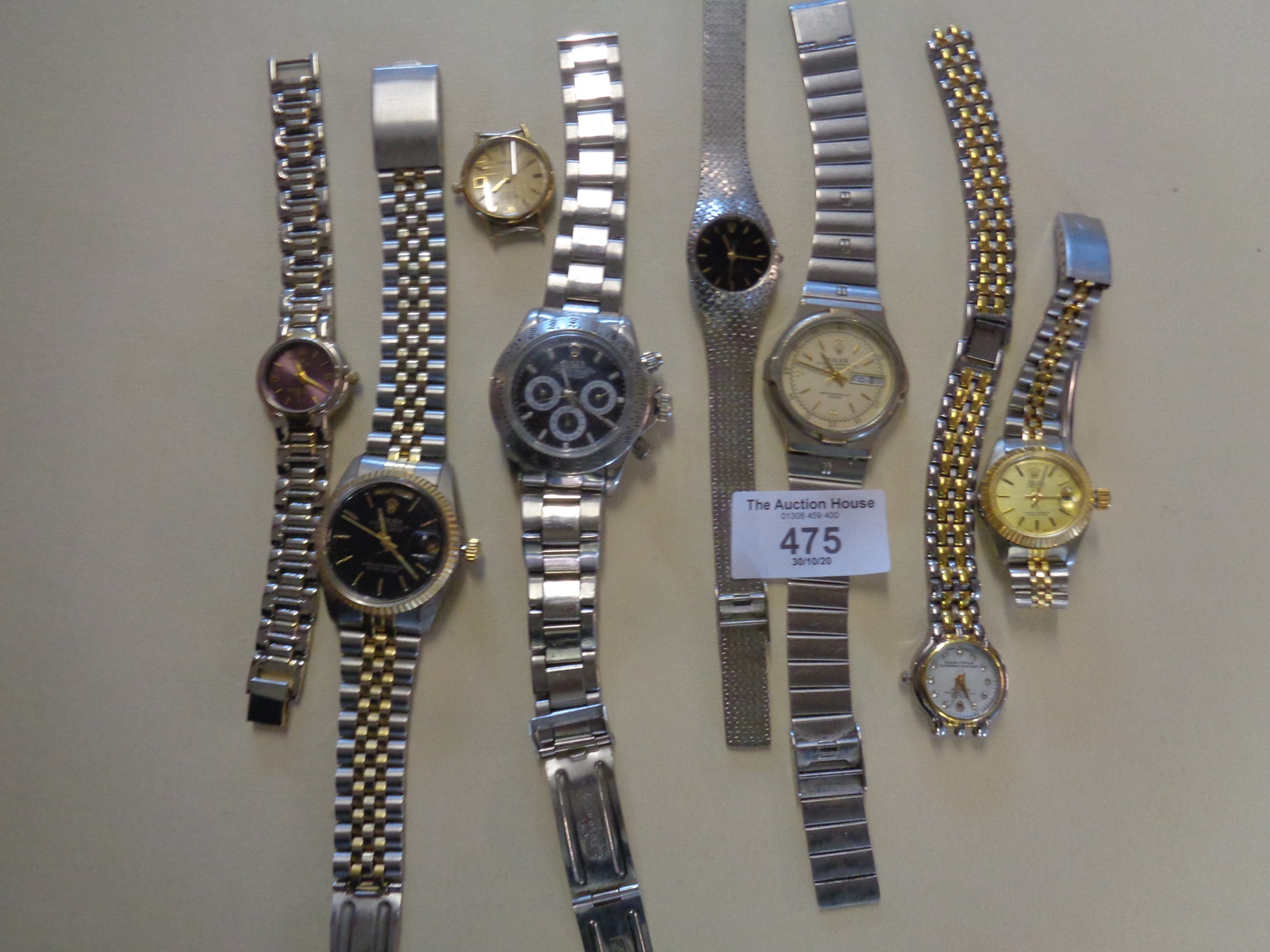 8 vintage replica Rolex wrist watches