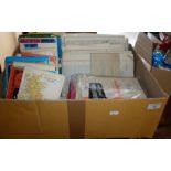 Large collection of Ordnance Survey road maps and others