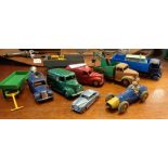 Collection of Dinky Toys diecast vehicles, inc. A Dinky Service Truck, Nestle Van, Chivers Jellies