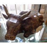 Chinese Qing Dynasty pottery recumbent water buffalo
