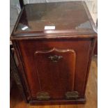 Arts & Crafts mahogany coal box with brass details