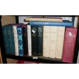 Shelf of Folio Society books