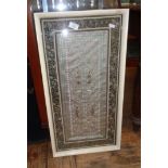 Chinese silk embroidered panel in frame