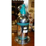 1940's pattern chrome Sparklets soda syphon with drip tray