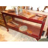 Two tier convertible buffet table with formica tops