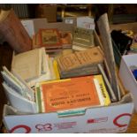 Box of assorted old road maps, inc. Ministry of Transport, Ordnance Survey and other related