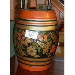 Painted Russian barrel shaped box