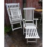 Pair of steamer chairs